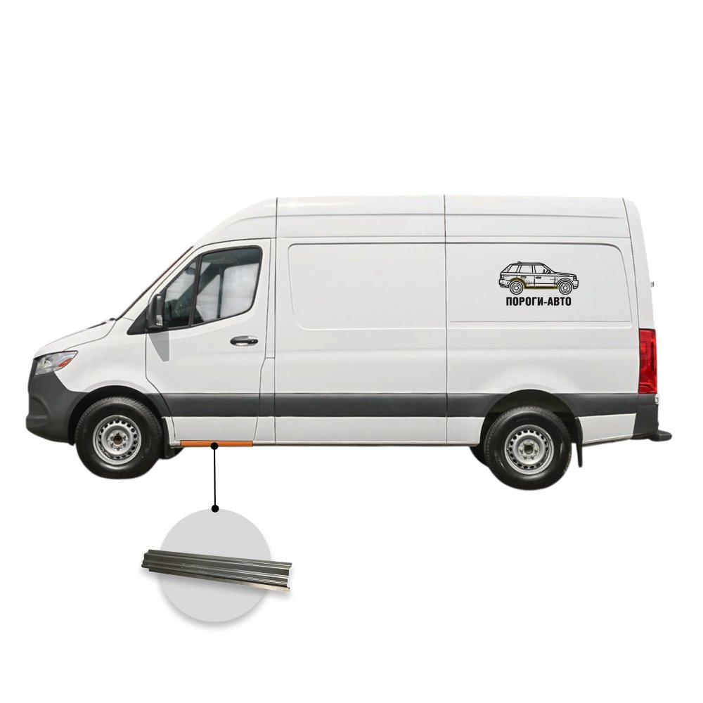 2 799 р. Порог водительской двери Mercedes Sprinter 906 mini  с доставкой в г. Кемерово
