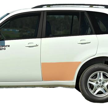 Правая ремонтная пенка задней двери ПОРОГИ-АВТО Chery Tiggo T11 (2005-2016) дорестайлинг, рестайлинг (холоднокатаная сталь 0.8 мм)