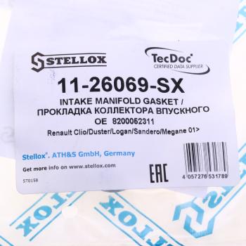140 р. Прокладка коллектора RENAULT Clio,Megane,Scenic впускного STELLOX STELLOX 11-26069-sx  с доставкой в г. Кемерово. Увеличить фотографию 3
