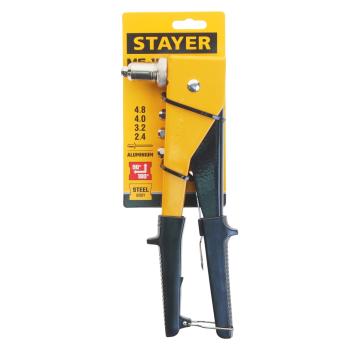 659 р. Заклепочник 250мм 2.4-3.2-4-4.8мм переставной 90-180град. STAYER STAYER ms-180  с доставкой в г. Кемерово. Увеличить фотографию 1