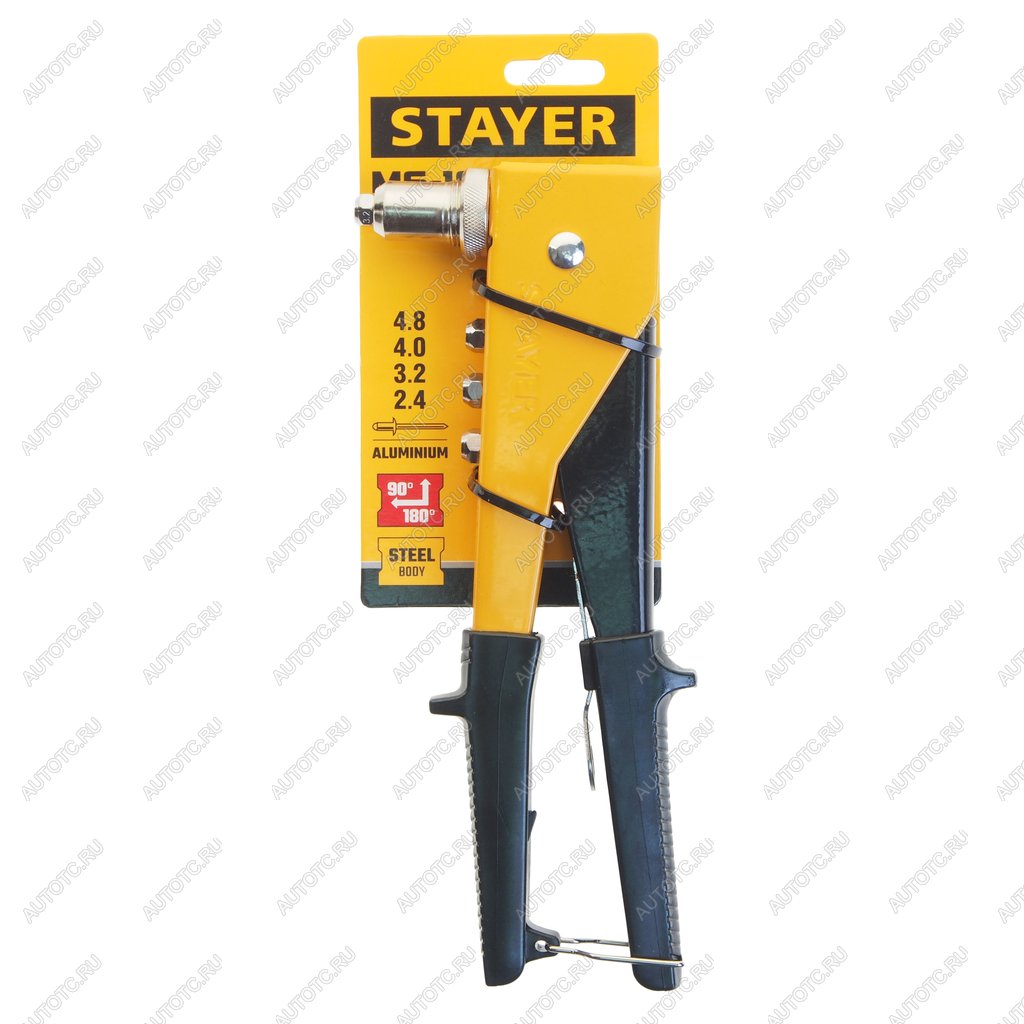 659 р. Заклепочник 250мм 2.4-3.2-4-4.8мм переставной 90-180град. STAYER STAYER ms-180  с доставкой в г. Кемерово