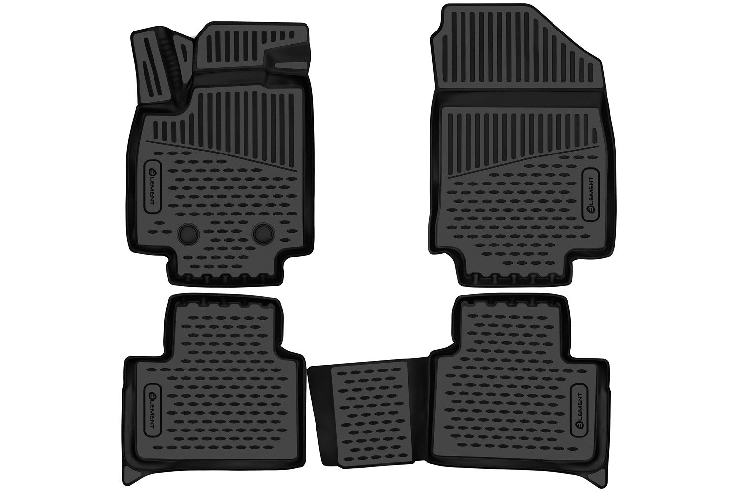 3 399 р. Коврики 3D в салон подходят для HAVAL H3 2024 - 4шт. (полиуретан)  Хавал Х3 Element element3da71210210k  с доставкой в г. Кемерово