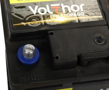 13 699 р. Аккумулятор VOLTHOR EFB 75Ач обратная полярность,низкий VOLTHOR 6ст75(0) 58014  с доставкой в г. Кемерово. Увеличить фотографию 3
