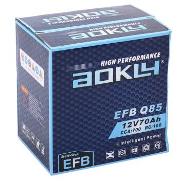 10 549 р. Аккумулятор AOKLY EFB 70Ач обратная полярность AOKLY 6ст70(0) q85l  с доставкой в г. Кемерово. Увеличить фотографию 4