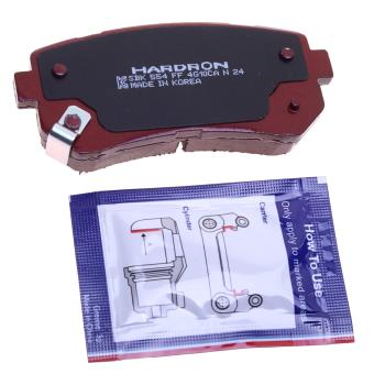 2 499 р. Колодки тормозные HYUNDAI i30 KIA Ceed,Rio (05-) задние (4шт.) HARDRON SANGSIN SANGSIN hp1187  с доставкой в г. Кемерово. Увеличить фотографию 2