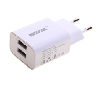 299 р. Устройство зарядное в розетку 2USB WIIIX WIIIX unn-1-2-01  с доставкой в г. Кемерово. Увеличить фотографию 1