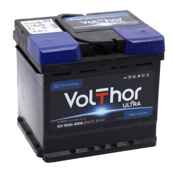 8 599 р. Аккумулятор VOLTHOR Ultra 50Ач обратная полярность VOLTHOR 6ст50(0) 55010  с доставкой в г. Кемерово. Увеличить фотографию 1