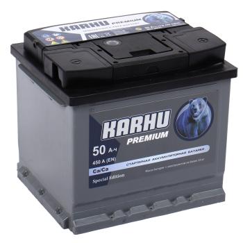 6 999 р. Аккумулятор KARHU Premium 50Ач обратная полярность KAINAR 6ст50(0)  с доставкой в г. Кемерово. Увеличить фотографию 2