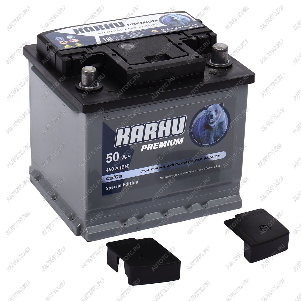 6 999 р. Аккумулятор KARHU Premium 50Ач обратная полярность KAINAR 6ст50(0)  с доставкой в г. Кемерово