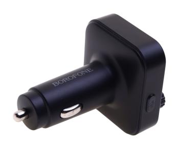 669 р. Устройство зарядное в прикуриватель с трансмиттером (bluetooth,hands free) черное BOROFONE BOROFONE bc53  с доставкой в г. Кемерово. Увеличить фотографию 2