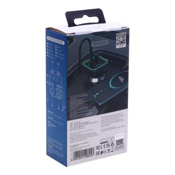 669 р. Устройство зарядное в прикуриватель с трансмиттером (bluetooth,hands free) черное BOROFONE BOROFONE bc53  с доставкой в г. Кемерово. Увеличить фотографию 5