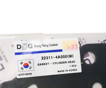 2 499 р. Прокладка головки блока HYUNDAI Porter 2 дв.D4CB t=1.00мм (М) DYG DYG 22311-4a000  с доставкой в г. Кемерово. Увеличить фотографию 3