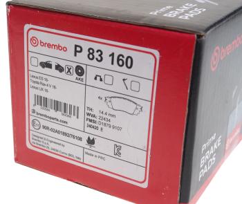 3 999 р. Колодки тормозные LEXUS RX200,RX350 (15-) задние (4шт.) BREMBO BREMBO p83160  с доставкой в г. Кемерово. Увеличить фотографию 4
