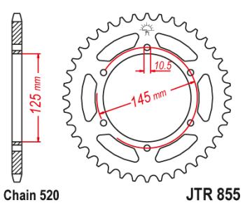 Звезда цепного привода JTR855 45  jtr855.45