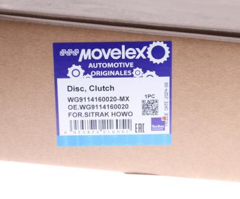 14 249 р. Диск сцепления SITRAK HOWO ведомый MOVELEX MOVELEX wg9114160020-mx  с доставкой в г. Кемерово. Увеличить фотографию 6