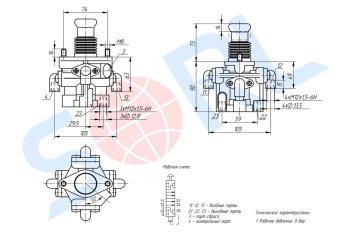 10 699 р. Кран подъема оси (AE1124) SORL SORL 86060070010  с доставкой в г. Кемерово. Увеличить фотографию 3