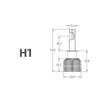 2 799 р. Лампа светодиодная 12V H1 P14.5s бокс (2шт.) MTF MTF lan01k6  с доставкой в г. Кемерово. Увеличить фотографию 5
