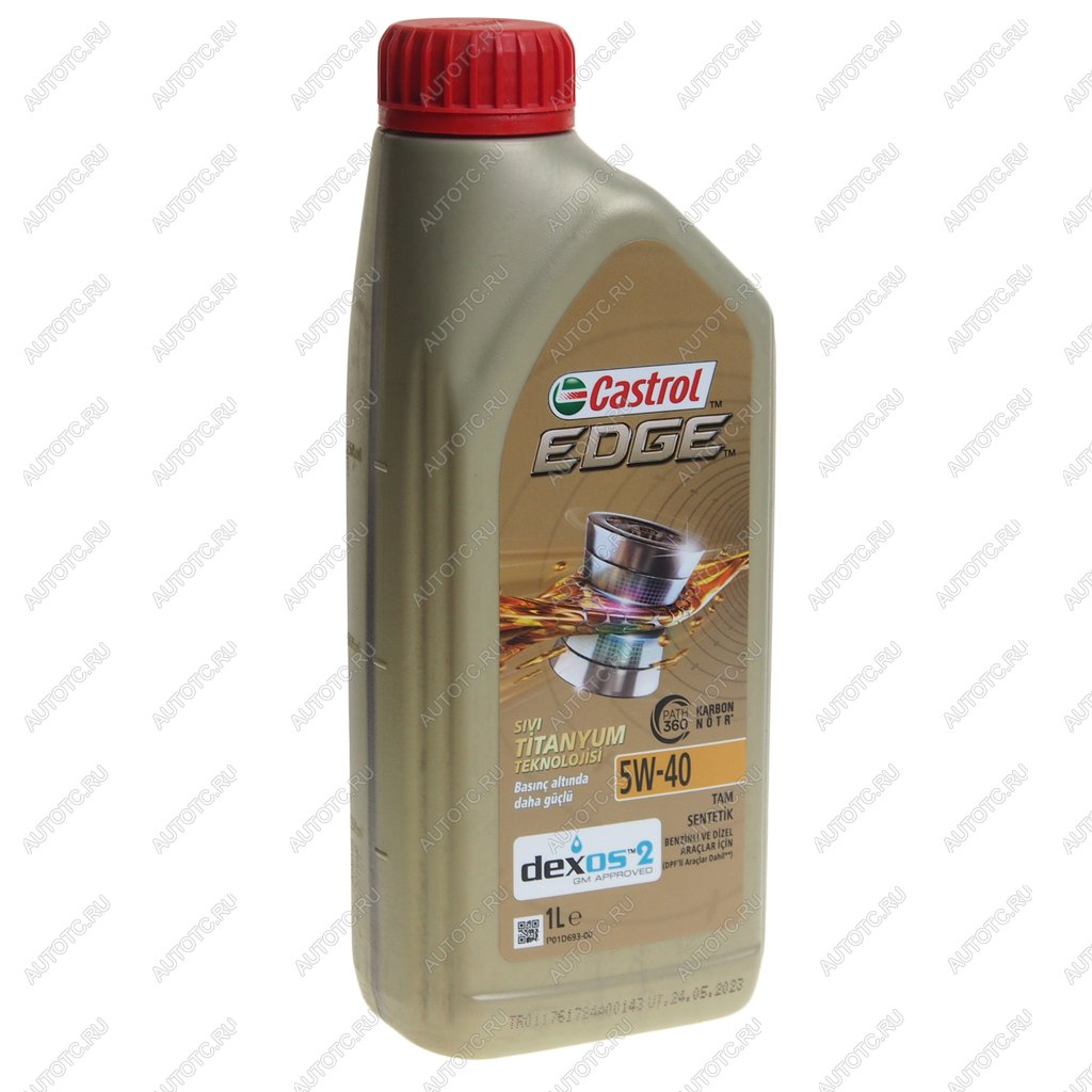 1 549 р. Масло моторное EDGE TITANIUM dexos2 5W40 C3SNCF синт.1л CASTROL CASTROL 15e696  с доставкой в г. Кемерово