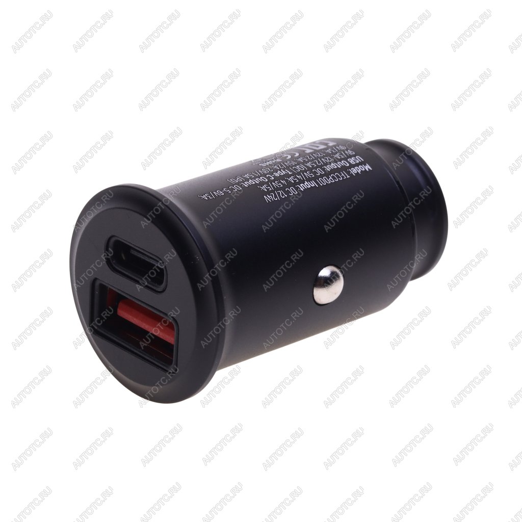889 р. Устройство зарядное в прикуриватель 1USB + 1 Type C 12V TFN TFN tfn-ccrpd30w01  с доставкой в г. Кемерово