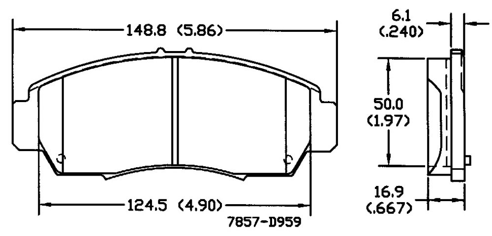 679 р. Тормозные колодки для HONDA ACCORD CL7ODYSSEY RB#Stepwgn RG#STREAM  K20A FR D959-7857 Duorina 06450-sdd-a10  с доставкой в г. Кемерово