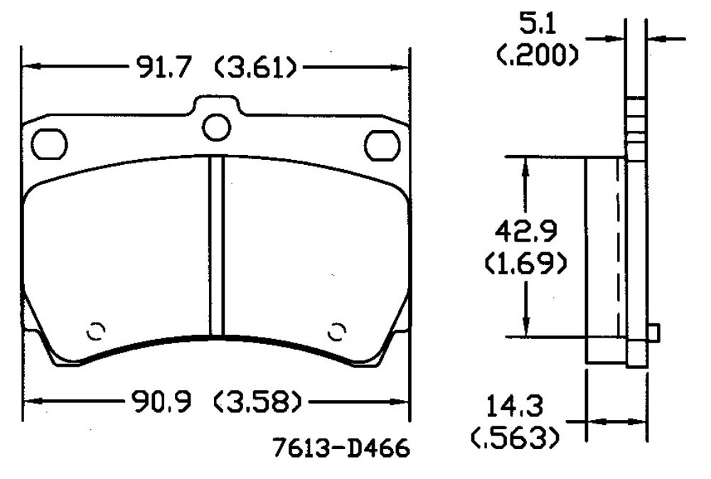 539 р. Тормозные колодки MAZDA FAMILIA  Revue  FR D466-7613 Duorina b2yb-33-23z  с доставкой в г. Кемерово