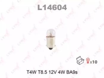  Лампа T4W 12V BA9S LYNXauto LYNXauto l14604