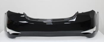 Бампер задний DAR (окрашенный) Hyundai Solaris  RBr (2014-2017) седан рестайлинг (Phantom Black MZH (Черный) DAR)