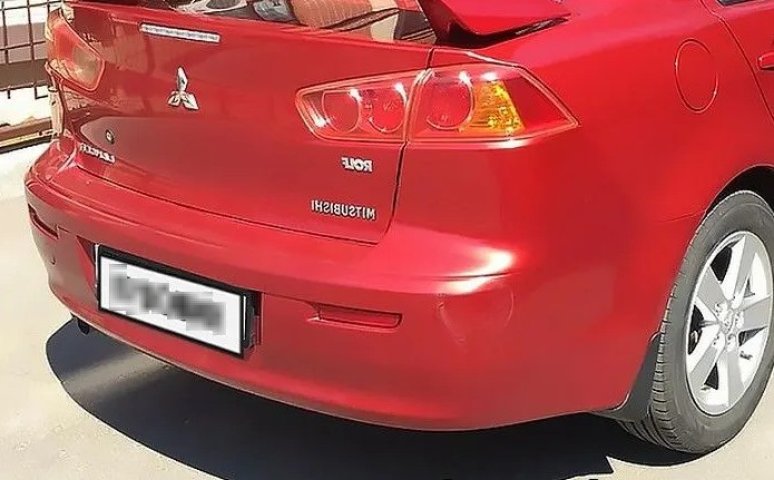 8 699 р. Бампер задний DAR (окрашенный)  Mitsubishi Lancer  10 CY (2007-2017) седан дорестайлинг, седан рестайлинг (Красный P26)  с доставкой в г. Кемерово