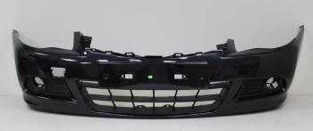 Бампер передний DAR (окрашенный) Nissan Almera  G15 (2012-2019) седан (Black GNF (Черный))