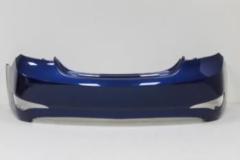 Бампер задний DAR (окрашенный) Hyundai Solaris  RBr (2014-2017) седан рестайлинг (Dazzling blue ZD6 (Ослепительно синий))