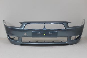 Бампер передний DAR (окрашенный) Mitsubishi Lancer  10 CY (2007-2010) седан дорестайлинг, хэтчбэк дорестайлинг (A86 Серо-зеленый)