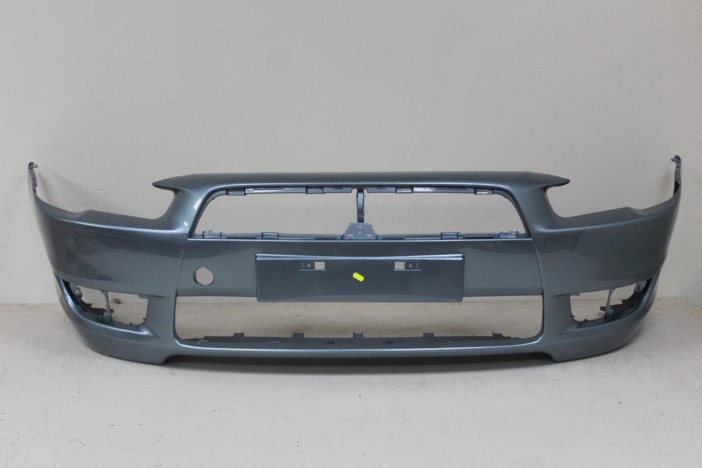 8 599 р. Бампер передний DAR (окрашенный)  Mitsubishi Lancer  10 CY (2007-2010) седан дорестайлинг, хэтчбэк дорестайлинг (A86 Серо-зеленый)  с доставкой в г. Кемерово