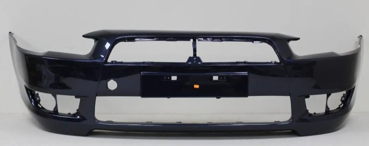 7 999 р. Бампер передний DAR (окрашенный)  Mitsubishi Lancer  10 CY (2007-2010) седан дорестайлинг, хэтчбэк дорестайлинг (Темно-синий T65)  с доставкой в г. Кемерово