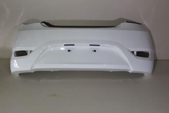 Бампер задний DAR (окрашенный) Hyundai Solaris  RBr (2010-2014) хэтчбэк дорестайлинг (Cristal White PGU (Белый))