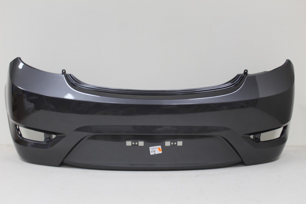 10 799 р. Бампер задний DAR (окрашенный)  Hyundai Solaris  RBr (2010-2014) хэтчбэк дорестайлинг (Garbon Grey SAE (Серый металлик))  с доставкой в г. Кемерово
