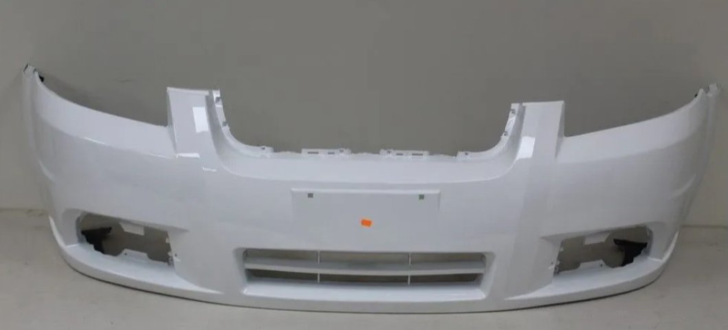7 649 р. Бампер передний DAR (окрашенный)  Chevrolet Aveo  T250 (2006-2011) седан рестайлинг (Summit White GAZ (Белый))  с доставкой в г. Кемерово
