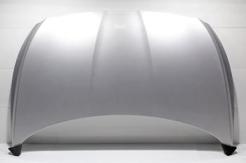 Капот DAR (окрашенный) Hyundai Solaris  RBr (2010-2014) седан дорестайлинг, хэтчбэк дорестайлинг (Sleek silver RHM (Серебристый металлик))