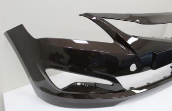 5 849 р. Бампер передний ТехноПласт (окрашенный)  Hyundai Solaris  RBr (2014-2017) седан рестайлинг, хэтчбэк рестайлинг (Coffee Bean VC5  (Коричневый перламутр))  с доставкой в г. Кемерово. Увеличить фотографию 4