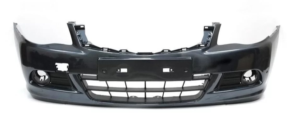 6 999 р. Бампер передний DAR (окрашенный)  Nissan Almera  G15 (2012-2019) седан (Синий металлик (Dark Blue RAQ))  с доставкой в г. Кемерово
