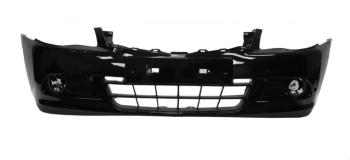 Бампер передний DAR (окрашенный) Nissan Almera  G15 (2012-2019) седан (Черный (PREMIUM BLACK Z11))
