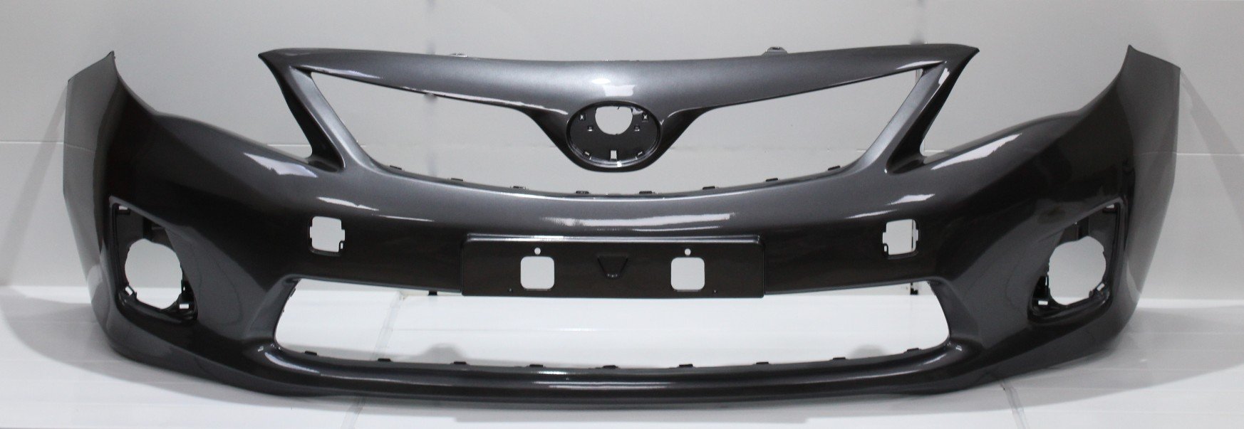 11 449 р. Бампер передний DAR (окрашенный)  Toyota Corolla  E150 (2009-2013) седан рестайлинг (Серый (Magnetic Grey 1G3))  с доставкой в г. Кемерово