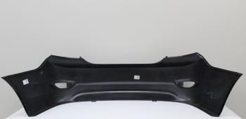 6 749 р. Бампер задний ТехноПласт (окрашенный)  Hyundai Solaris  RBr (2010-2014) седан дорестайлинг (Phantom Black MZH (Черный ))  с доставкой в г. Кемерово. Увеличить фотографию 2