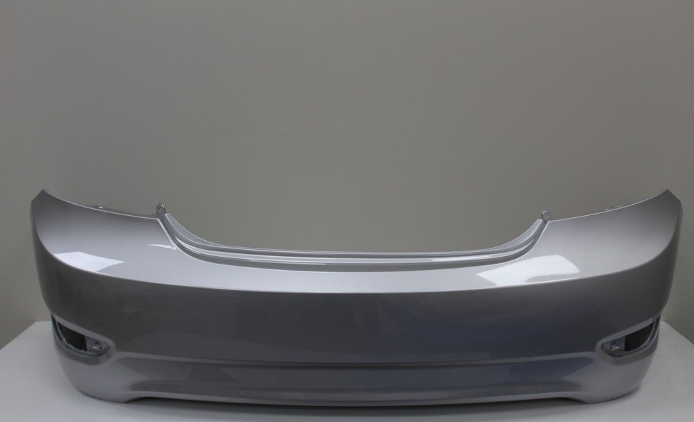 6 699 р. Бампер задний ТехноПласт (окрашенный)  Hyundai Solaris  RBr (2010-2014) седан дорестайлинг (Sleek Silver RHM (Серебристый металлик))  с доставкой в г. Кемерово