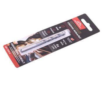 299 р. Сверло по металлу 6.0х93мм HSS Cobalt VERTEXTOOLS VERTEXTOOLS 818-6  с доставкой в г. Кемерово. Увеличить фотографию 1