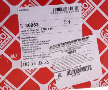 3 199 р. Сайлентблок FORD Mondeo (07-),S-Max рычага переднего задний левый FEBI FEBI 36963  с доставкой в г. Кемерово. Увеличить фотографию 4
