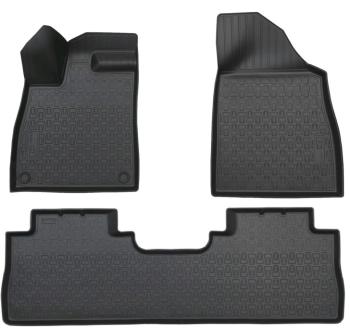 2 599 р. Коврик салона GAC GS8 2 (21-) (1,2 ряд) полиуретан черный (3 предм.) NORPLAST NORPLAST npa11-c27-206  с доставкой в г. Кемерово. Увеличить фотографию 1