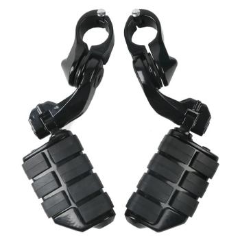 Подножки на дуги с креплением 32мм Harley-Davidson, Yamaha, Honda, Suzuki, Kawasaki Модель 2  пм-00025606