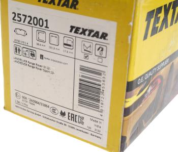 11 549 р. Колодки тормозные LAND ROVER Range Rover (12-) задние (4шт.) TEXTAR TEXTAR 2572001  с доставкой в г. Кемерово. Увеличить фотографию 3