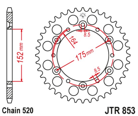 3 599 р. Звезда цепного привода JTR853 48  jtr853.48  с доставкой в г. Кемерово