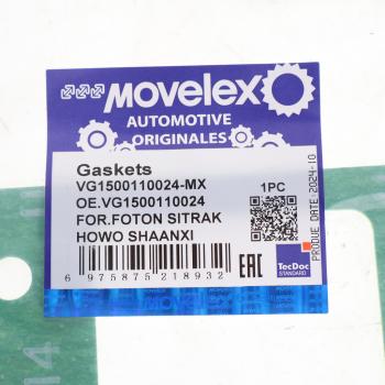 39 р. Прокладка коллектора FOTON SITRAK HOWO SHAANXI впускного MOVELEX MOVELEX vg1500110024-mx MOVELEX vg1500110024-mx  с доставкой в г. Кемерово. Увеличить фотографию 3